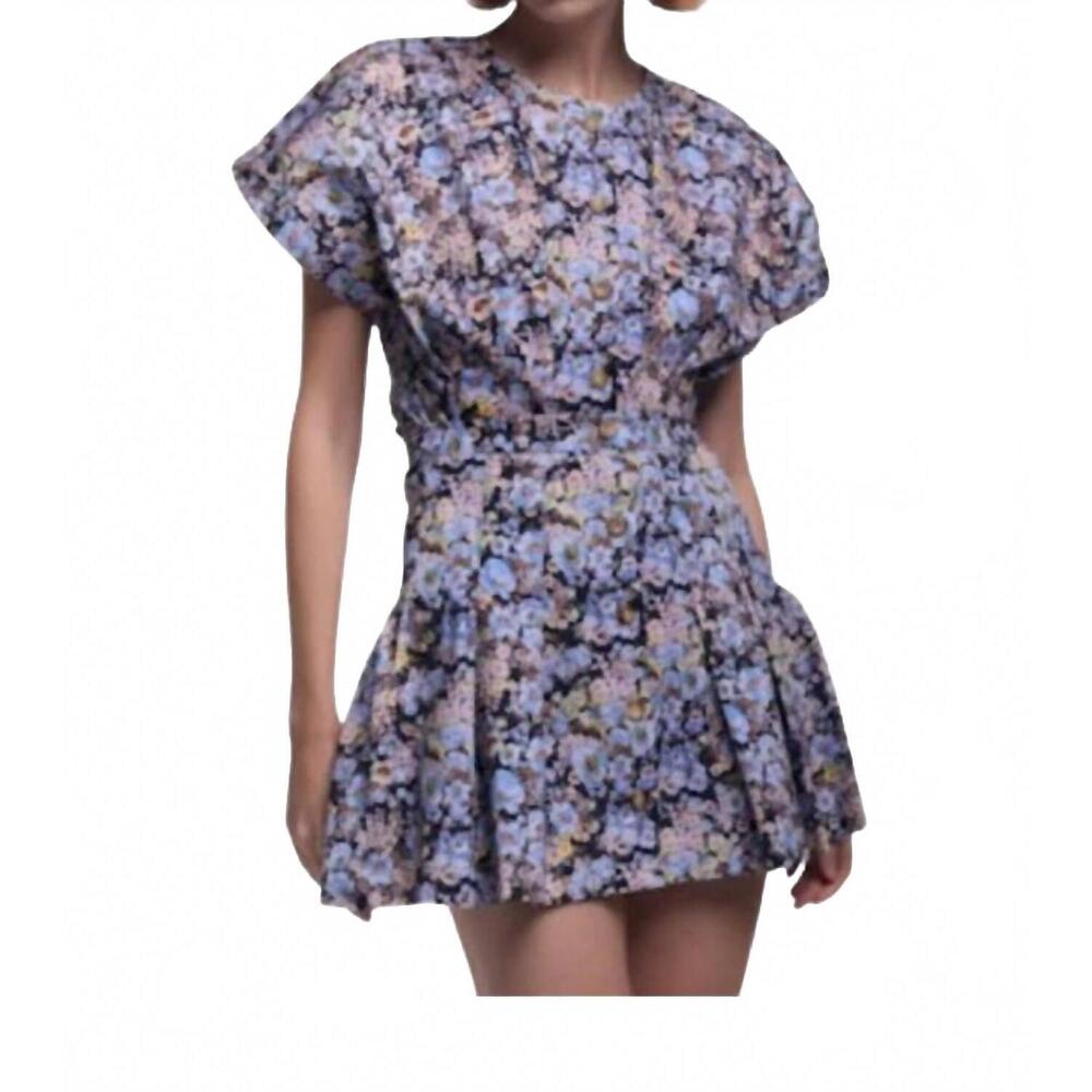 NEW KIKA VARGAS rebe mini skirt in lavender garden